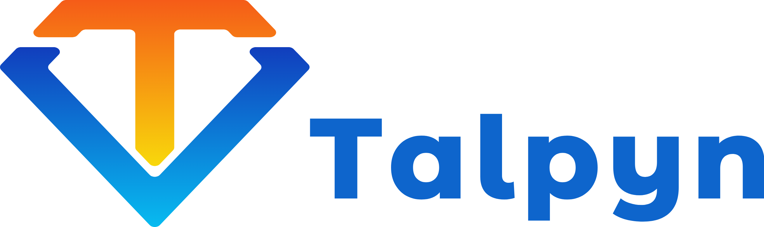 Talpyn wordmark on a light background